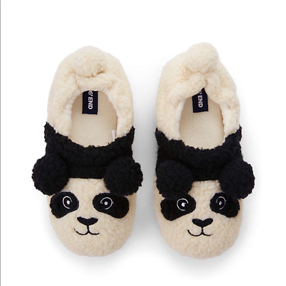 NWOT Lands’ End panda slippers